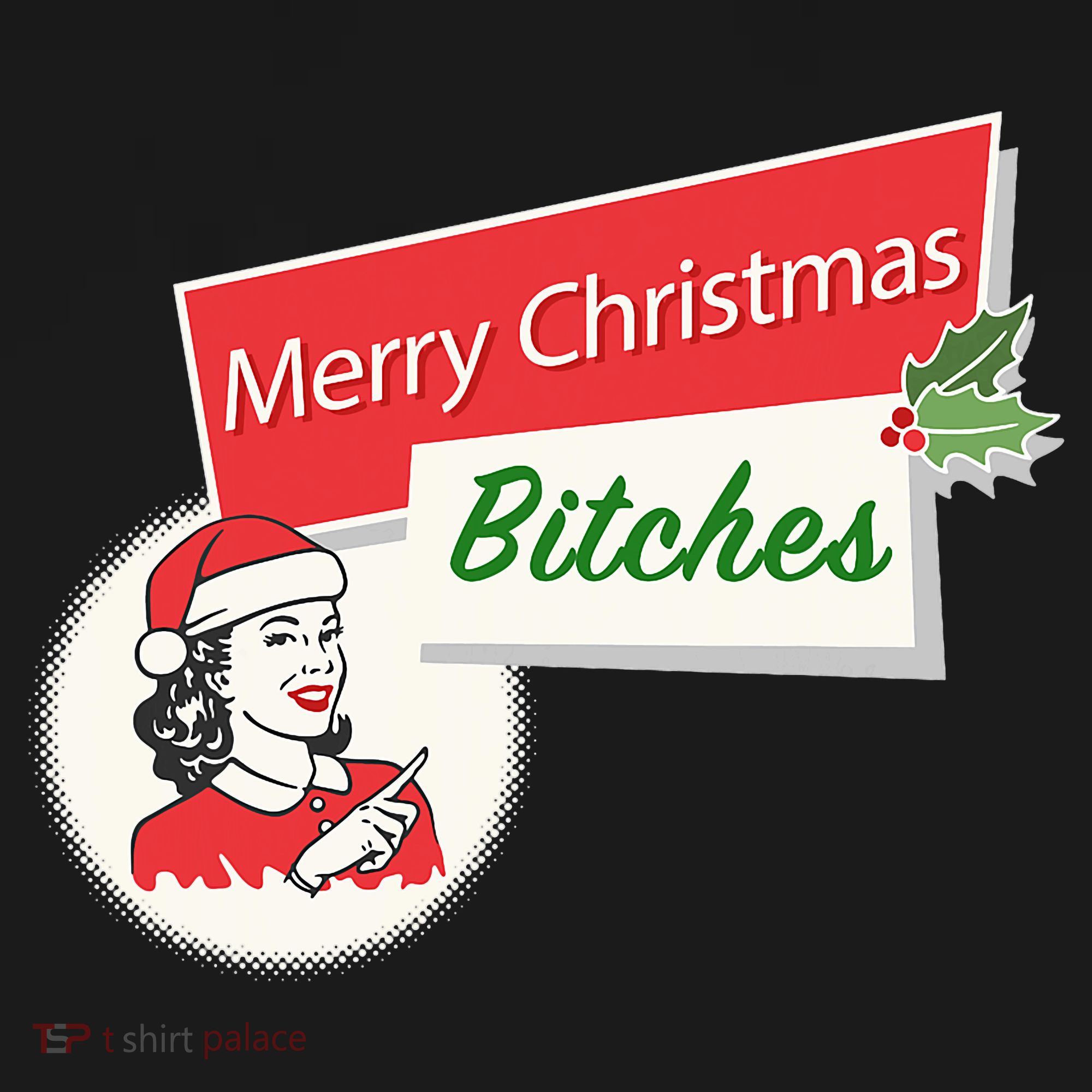 Funny Merry Christmas Bitches Inappropriate Adult Women's Hoodie