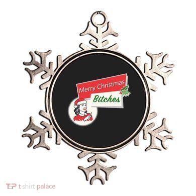 Funny Merry Christmas Bitches Inappropriate Adult Ornament