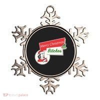 Funny Merry Christmas Bitches Inappropriate Adult Ornament thumb 0
