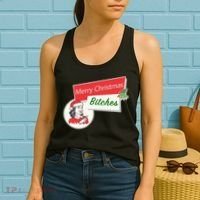 Funny Merry Christmas Bitches Inappropriate Adult Women's Tank Top thumb 2