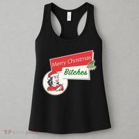 Funny Merry Christmas Bitches Inappropriate Adult Women's Tank Top thumb 3
