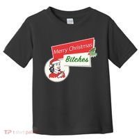 Funny Merry Christmas Bitches Inappropriate Adult Toddler T-Shirt thumb 0