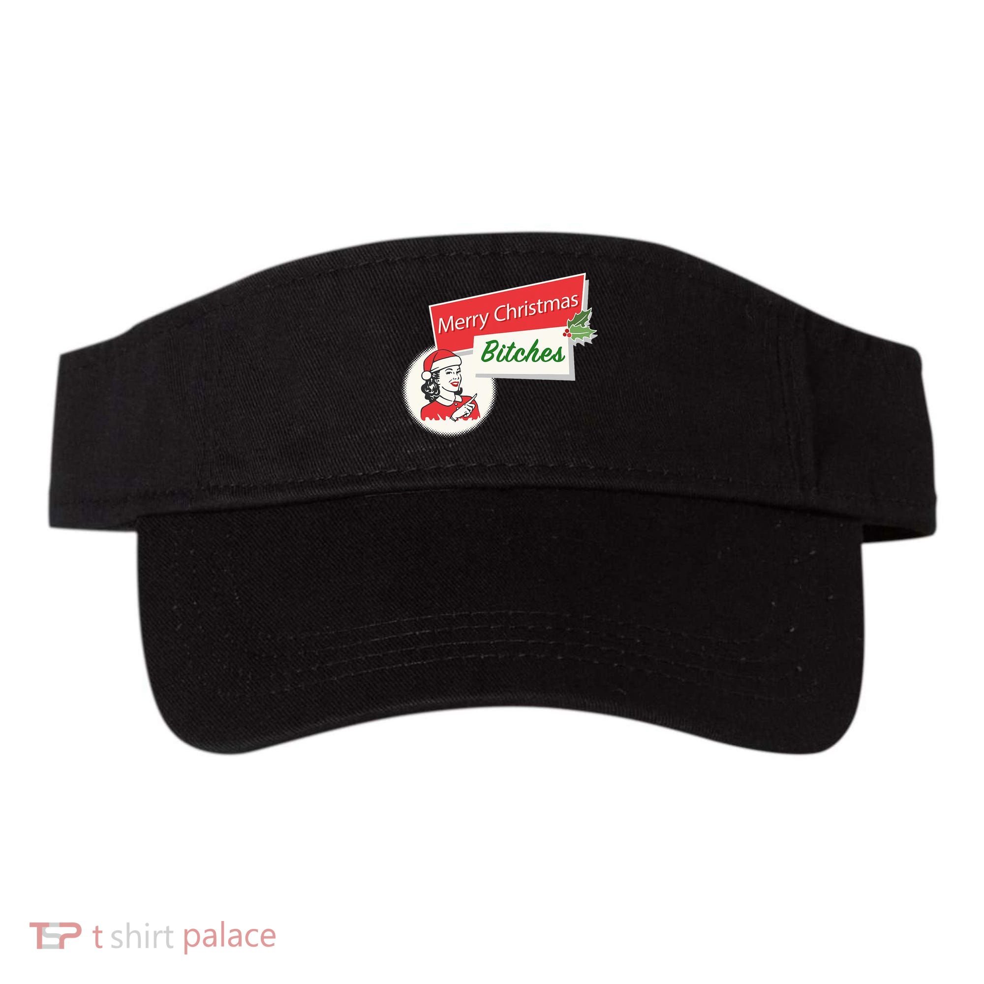 Funny Merry Christmas Bitches Inappropriate Adult Visor