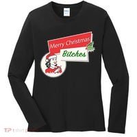 Funny Merry Christmas Bitches Inappropriate Adult Women's Long Sleeve Shirt thumb 0