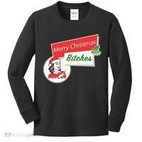 Funny Merry Christmas Bitches Inappropriate Adult Kids Long Sleeve Shirt thumb 0