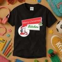 Funny Merry Christmas Bitches Inappropriate Adult Kids T-Shirt thumb 3