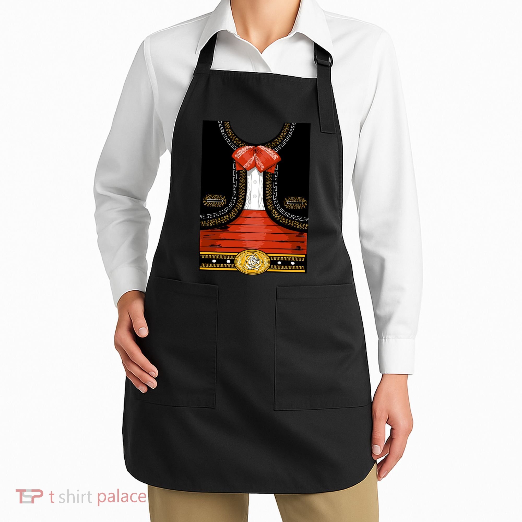 Funny Mariachi Charro Mexican Costume Apron