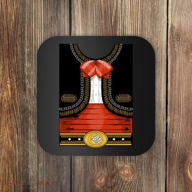 Funny Mariachi Charro Mexican Costume Coaster