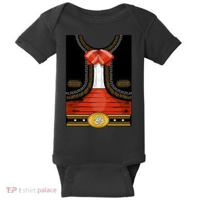 Funny Mariachi Charro Mexican Costume Baby Bodysuit