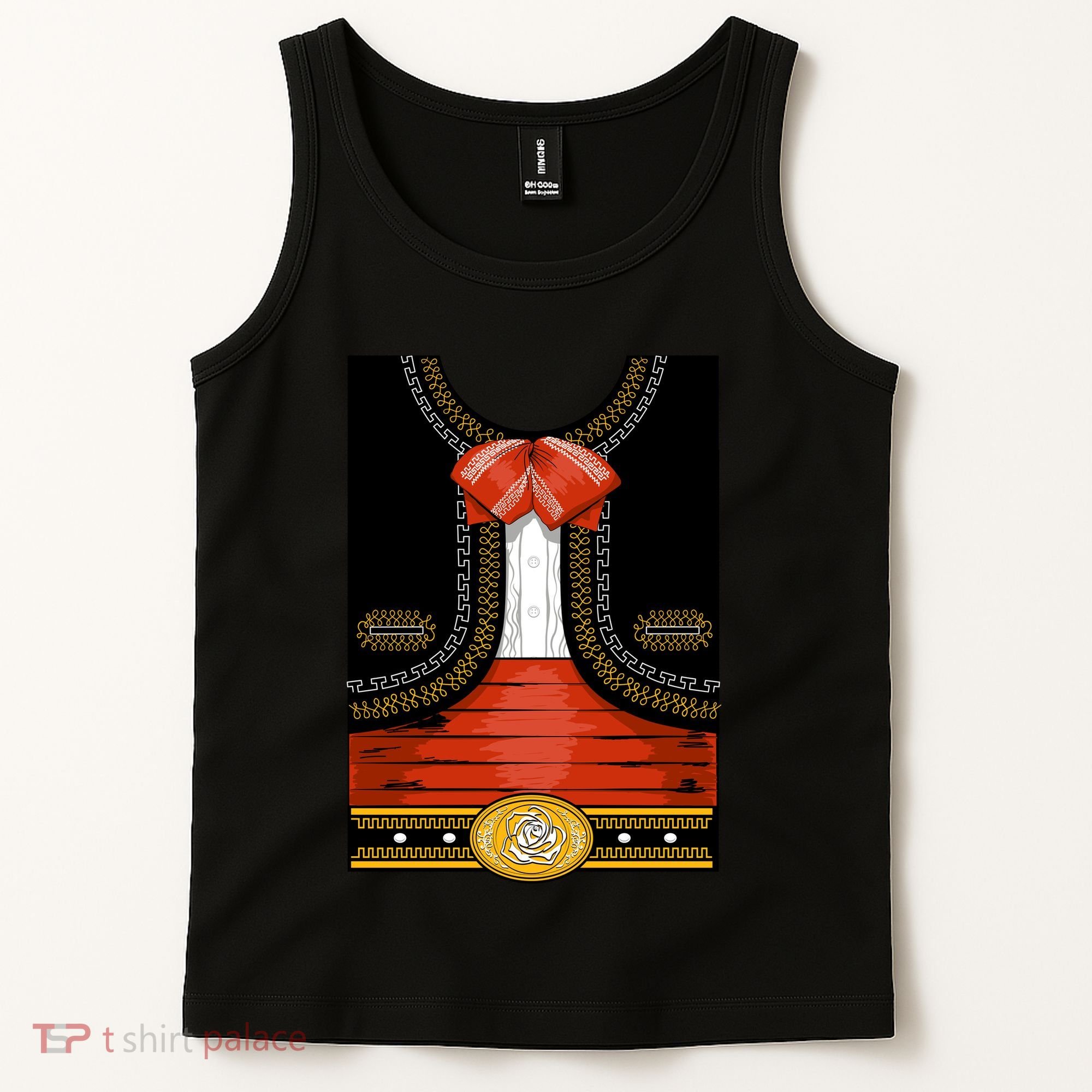 Funny Mariachi Charro Mexican Costume Tank Top