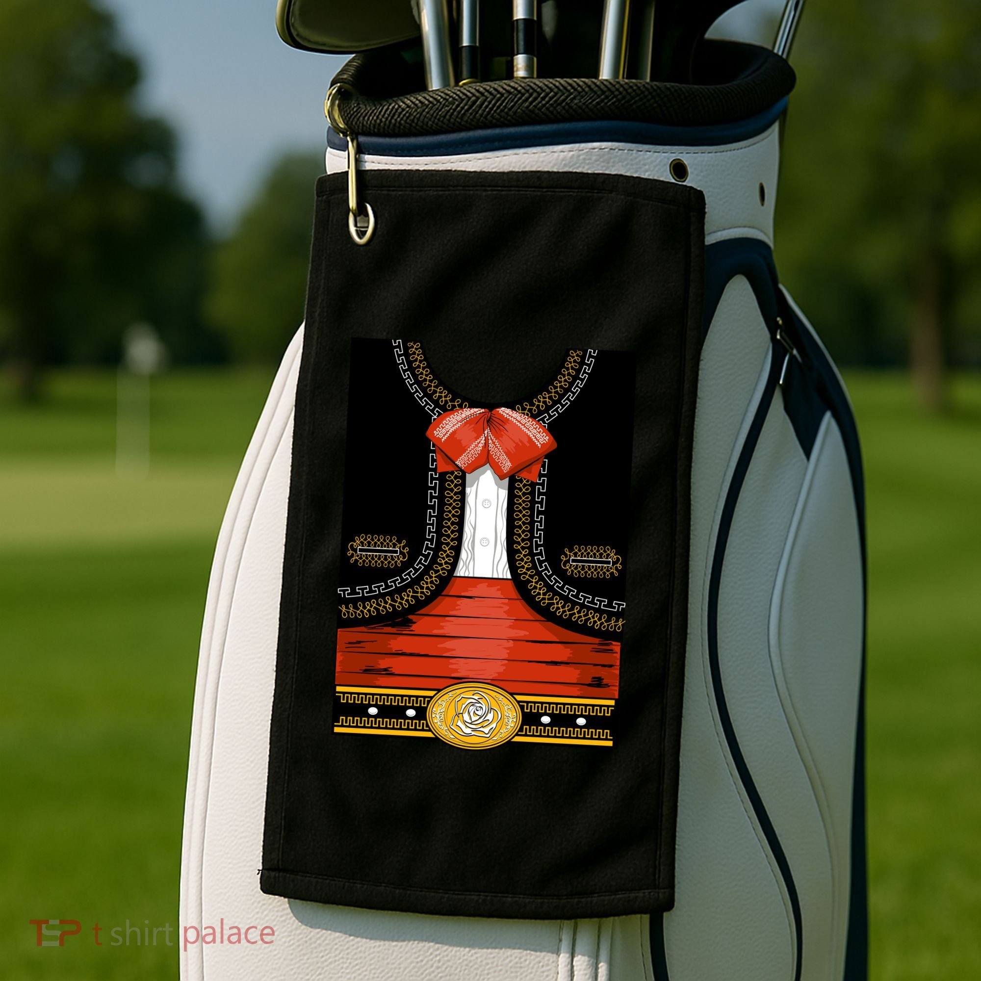 Funny Mariachi Charro Mexican Costume Golf Towel