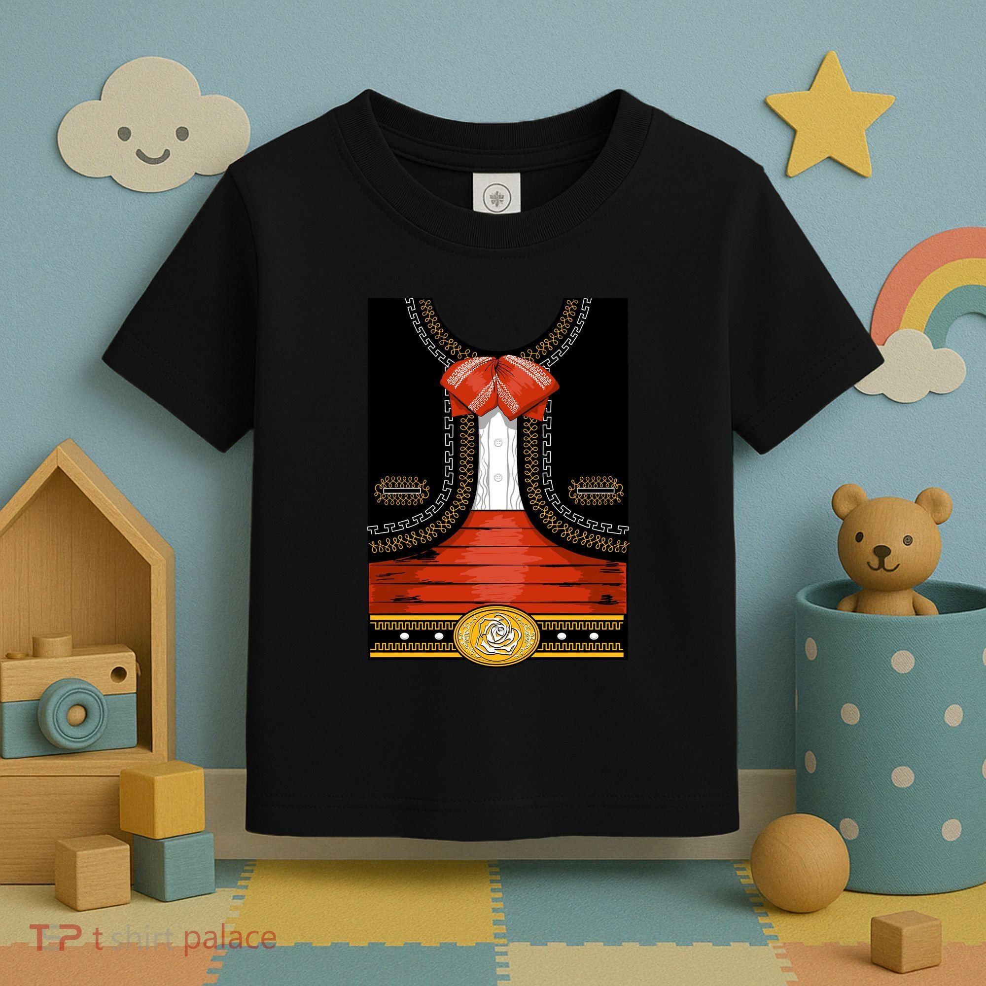 Funny Mariachi Charro Mexican Costume Toddler T-Shirt