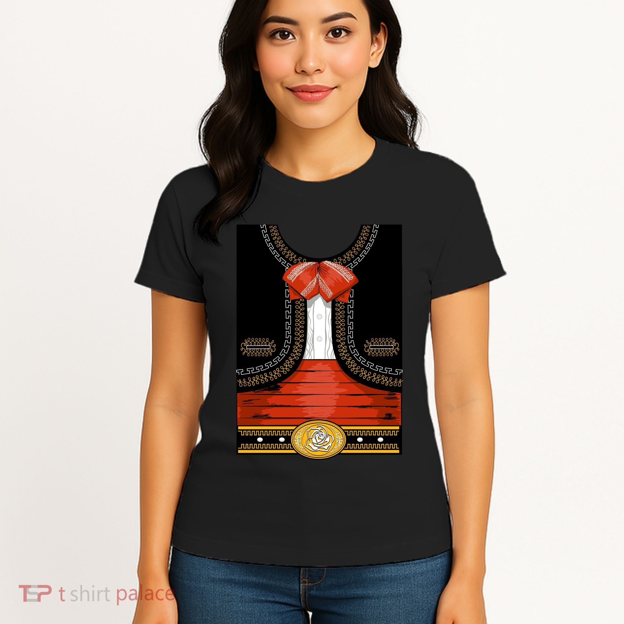 Funny Mariachi Charro Mexican Costume Women's T-Shirt