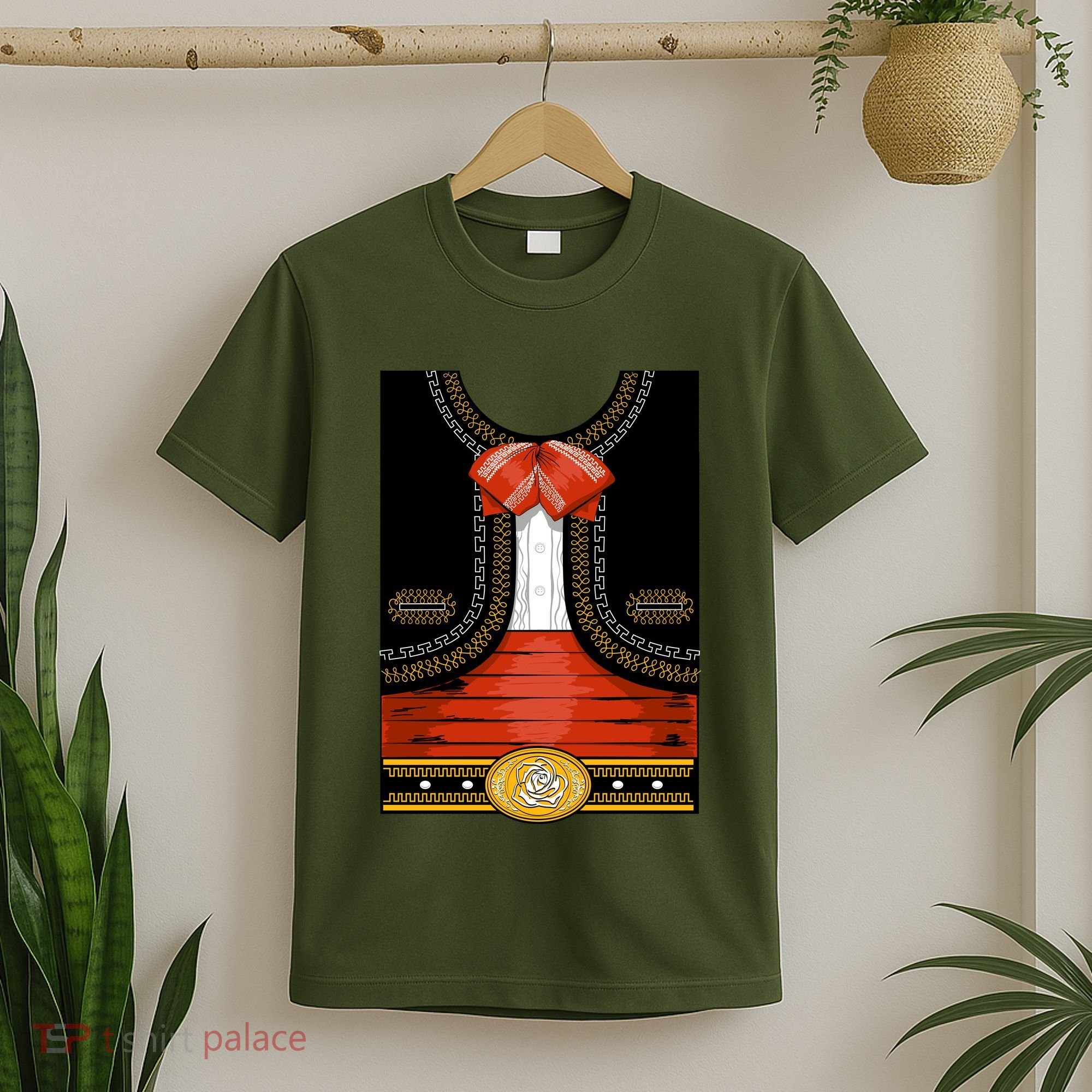 Funny Mariachi Charro Mexican Costume T-Shirt