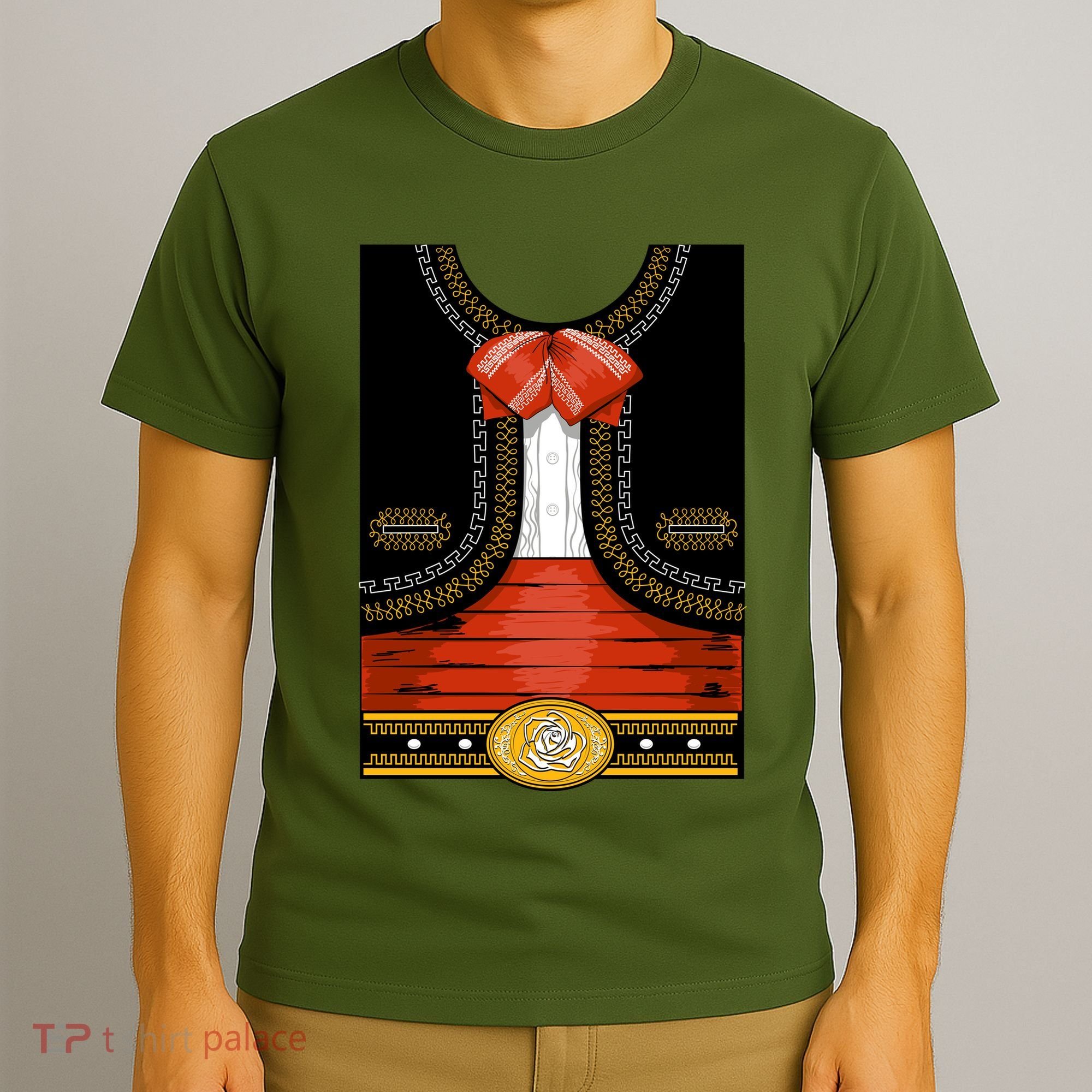 Funny Mariachi Charro Mexican Costume T-Shirt
