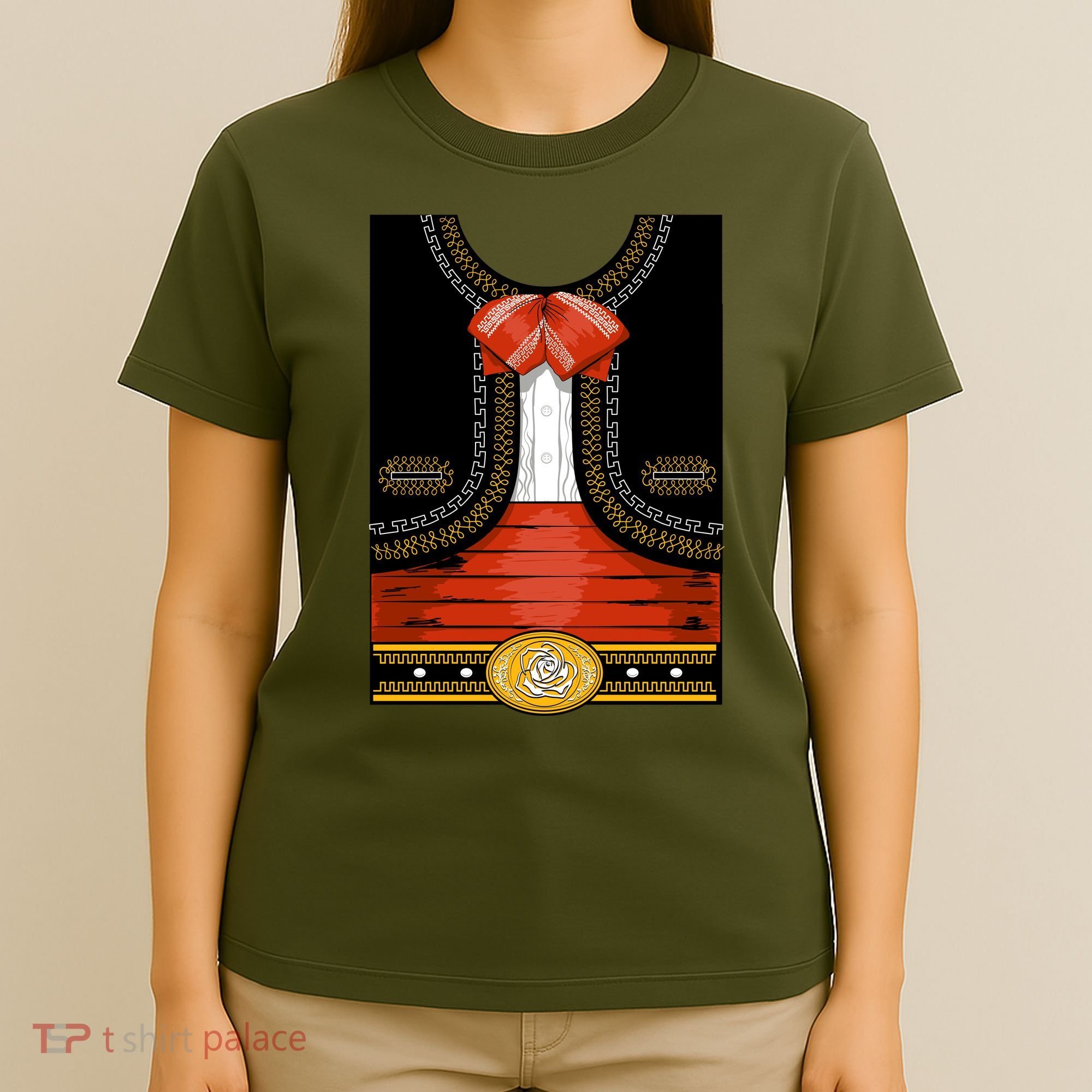 Funny Mariachi Charro Mexican Costume T-Shirt