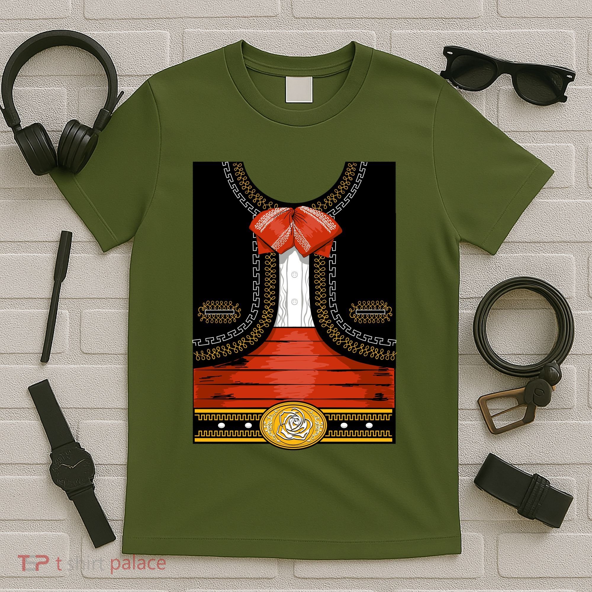 Funny Mariachi Charro Mexican Costume T-Shirt
