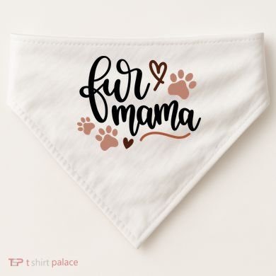 Fur Mama Cute Gift USA-Made Doggie Bandana