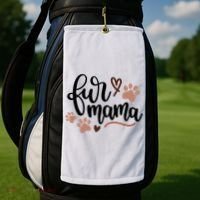 Fur Mama Cute Gift Golf Towel thumb 2