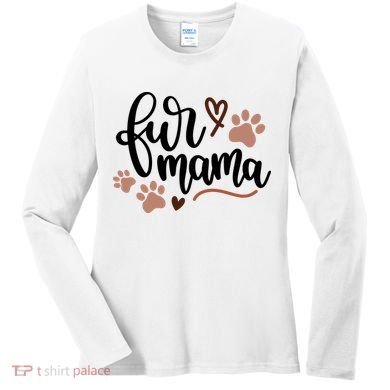 Fur Mama Cute Gift Women's Long Sleeve Shirt