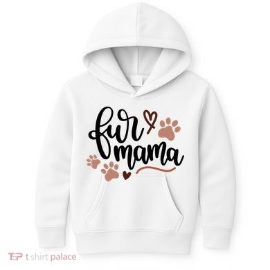 Fur Mama Cute Gift Kids Hoodie
