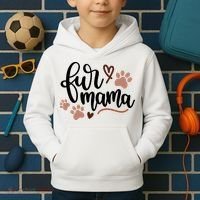 Fur Mama Cute Gift Kids Hoodie thumb 2