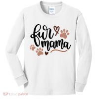 Fur Mama Cute Gift Kids Long Sleeve Shirt thumb 0