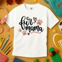 Fur Mama Cute Gift Kids T-Shirt thumb 3