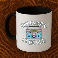 Freestyle Music Cute Boombox Retro Dance Music Coffee Mug thumb 2