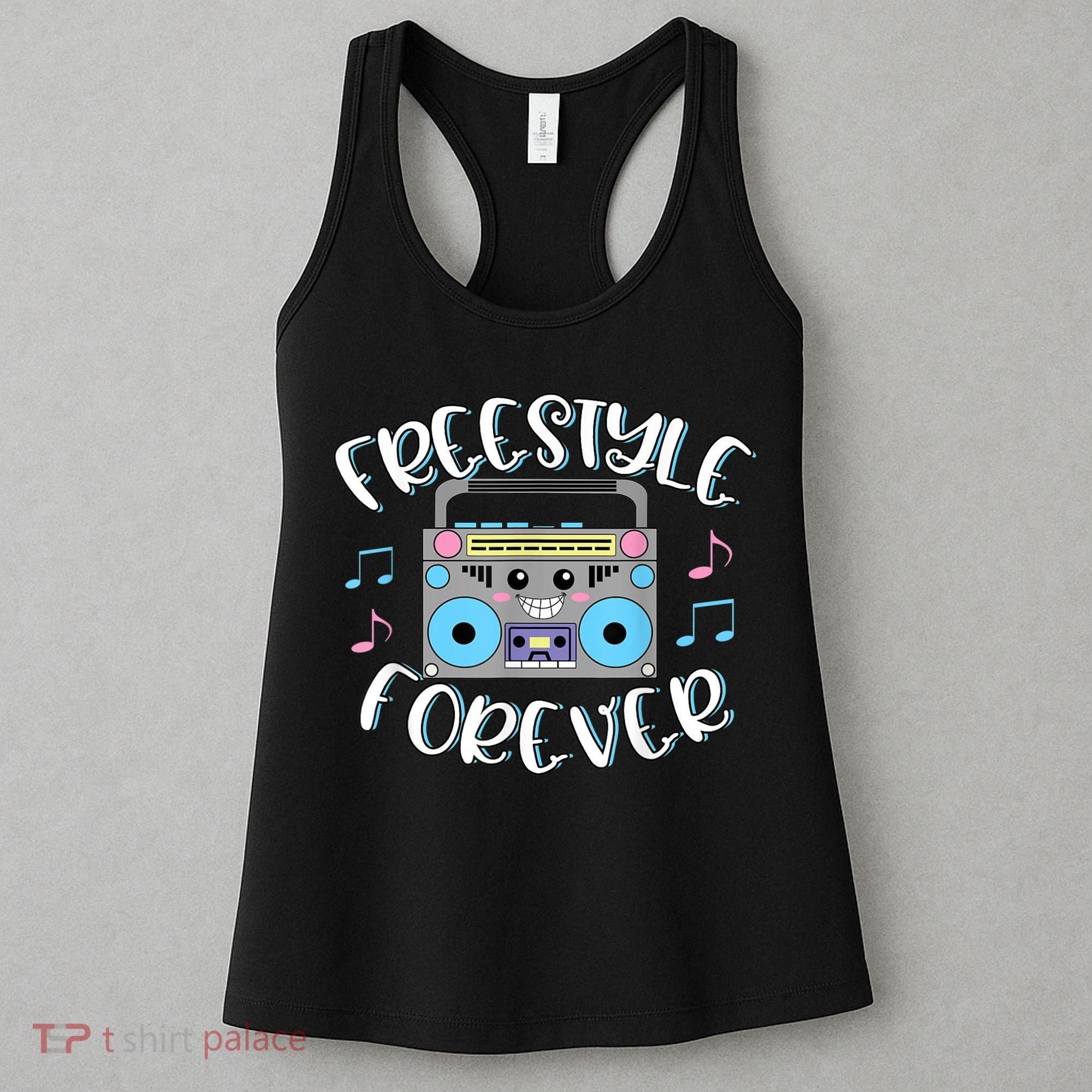 Freestyle Music Cute Boombox Retro Dance Music Women's Tank Top