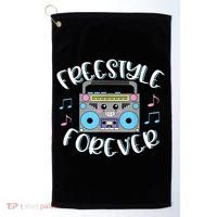 Freestyle Music Cute Boombox Retro Dance Music Golf Towel thumb 0