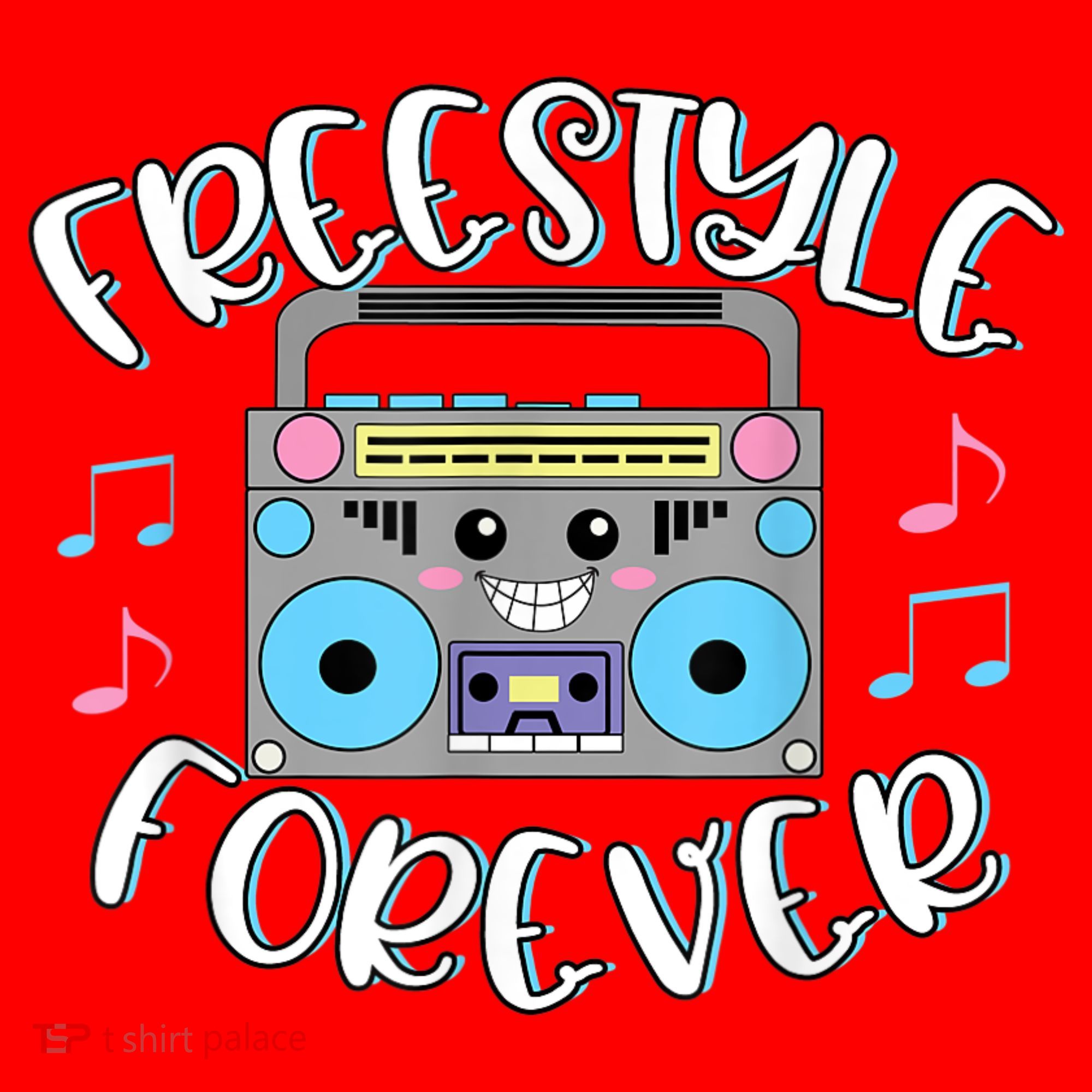Freestyle Music Cute Boombox Retro Dance Music Santa Hat