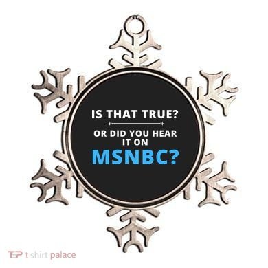 Funny MAGA Conservative Fake News Ornament