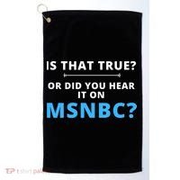 Funny MAGA Conservative Fake News Golf Towel thumb 0