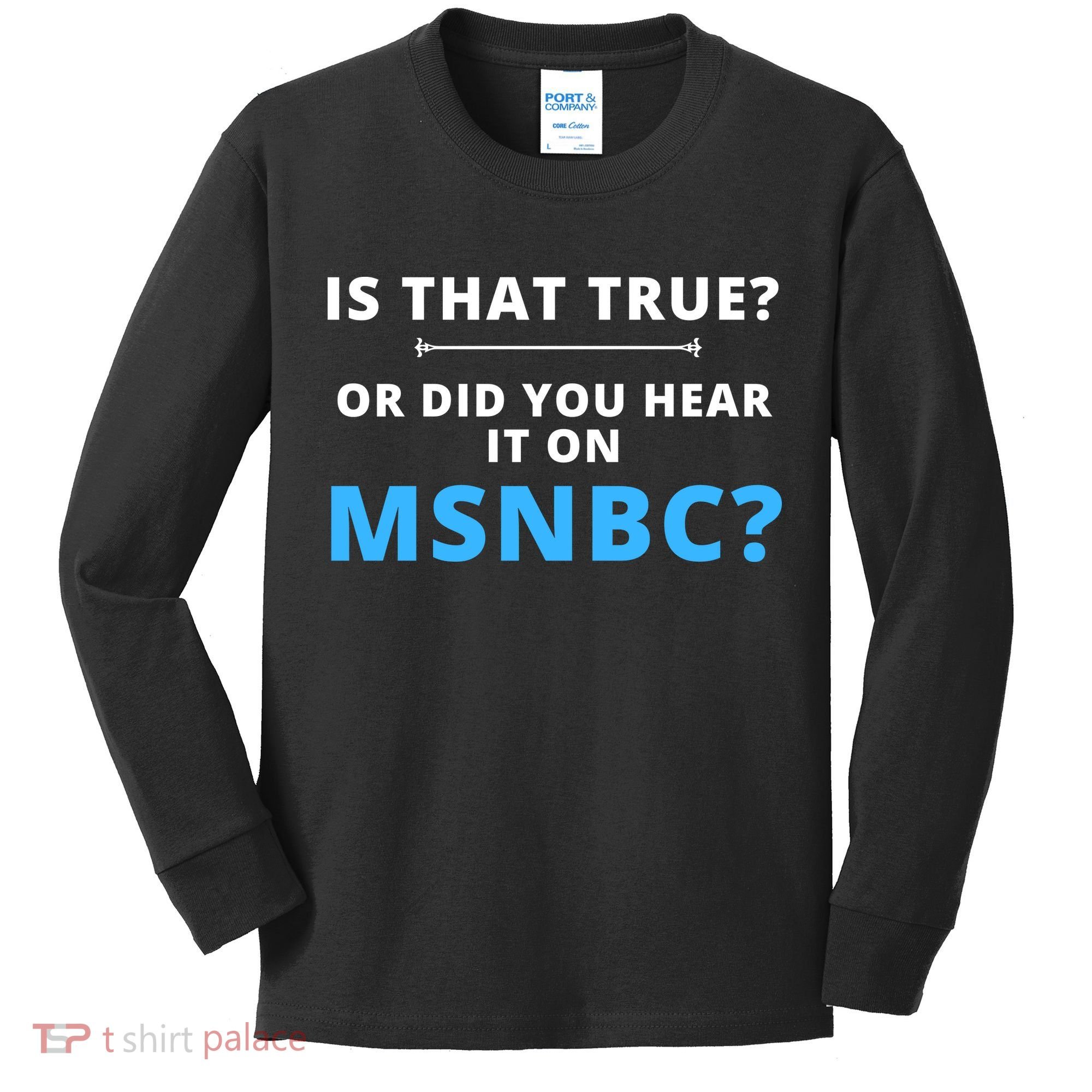Funny MAGA Conservative Fake News Kids Long Sleeve Shirt