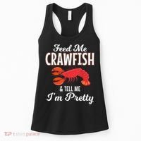 Feed Me Crawfish And Tell Me Im Pretty Funny Mardi Gras Women's Tank Top thumb 0