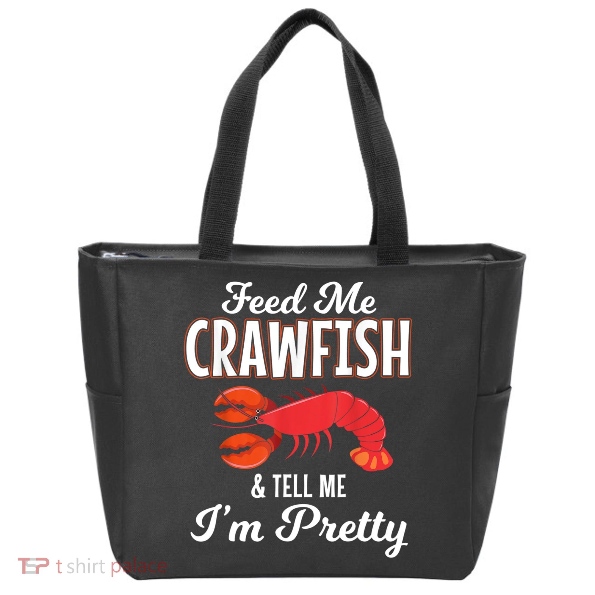 Feed Me Crawfish And Tell Me Im Pretty Funny Mardi Gras Tote Bag