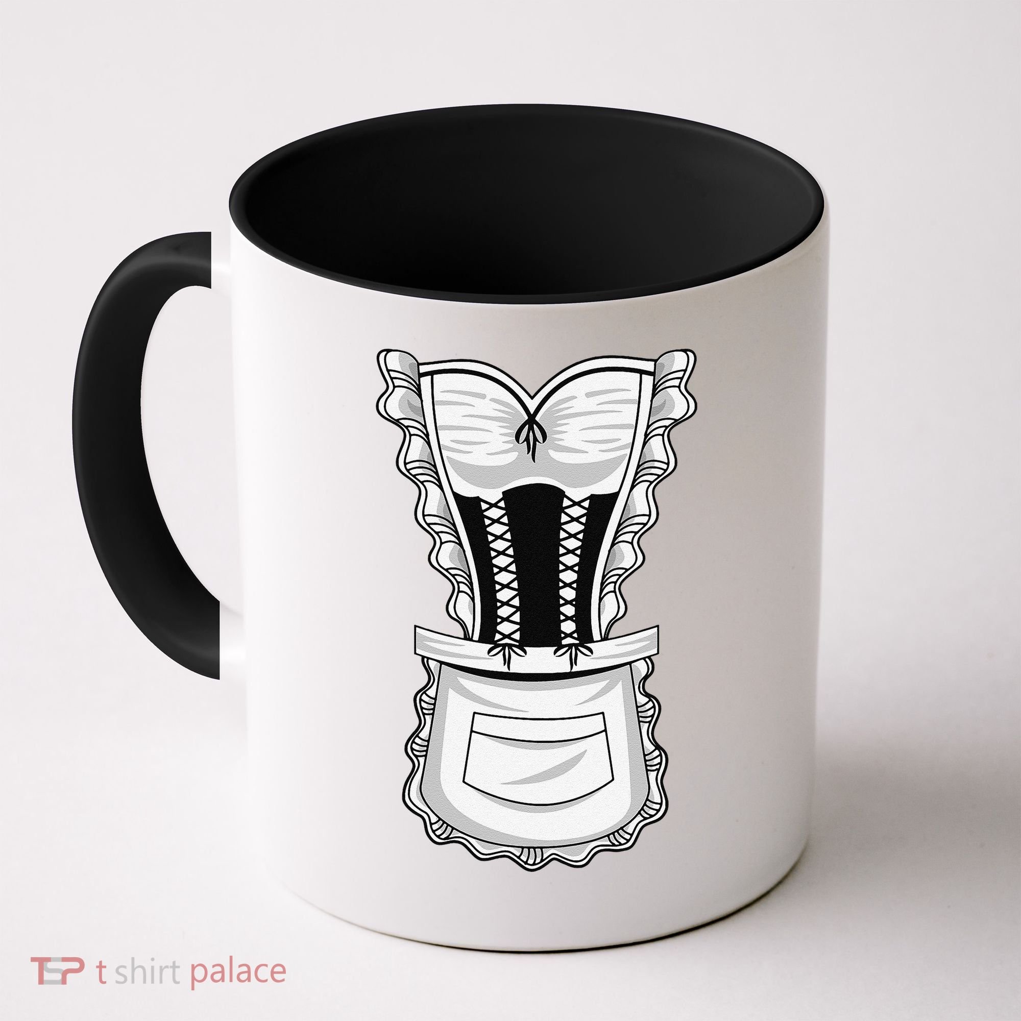 French Maid Costume Cool Halloween Housemaid Gift Coffee Mug