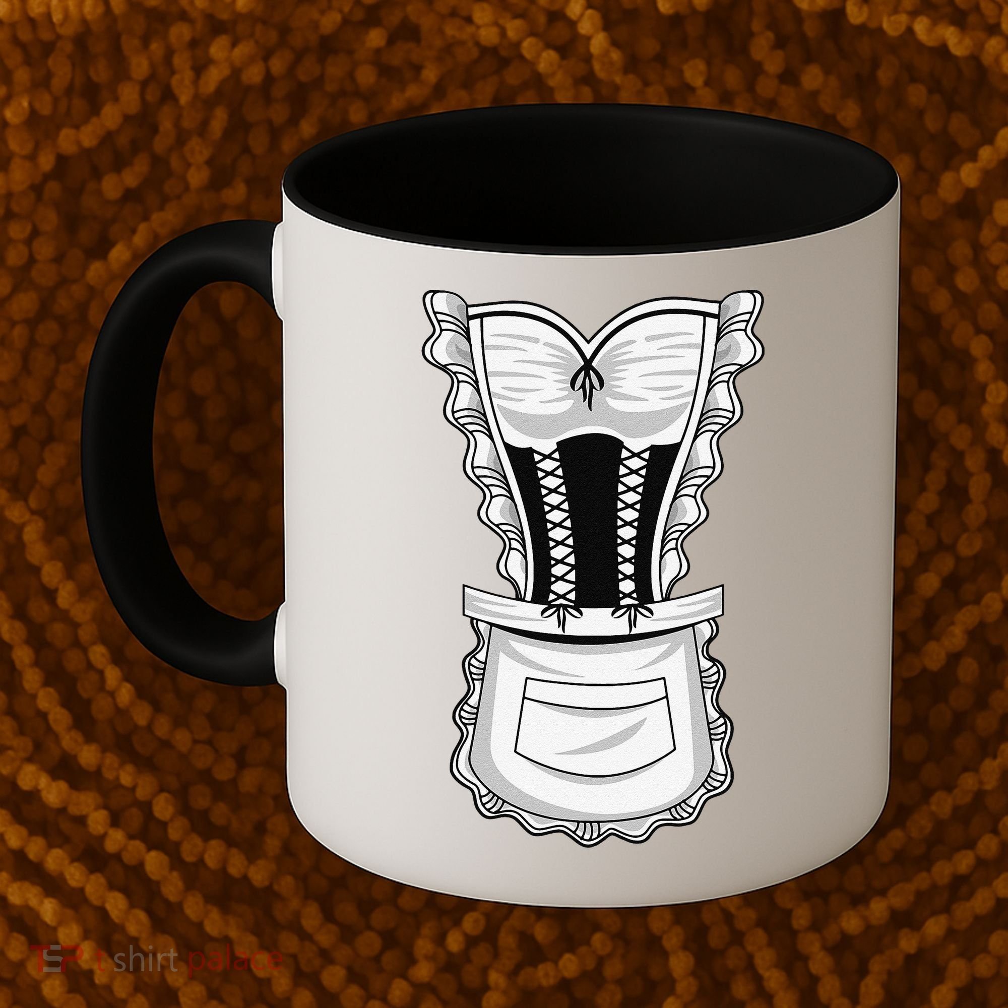 French Maid Costume Cool Halloween Housemaid Gift Coffee Mug