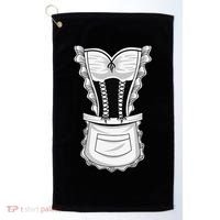 French Maid Costume Cool Halloween Housemaid Gift Golf Towel thumb 0