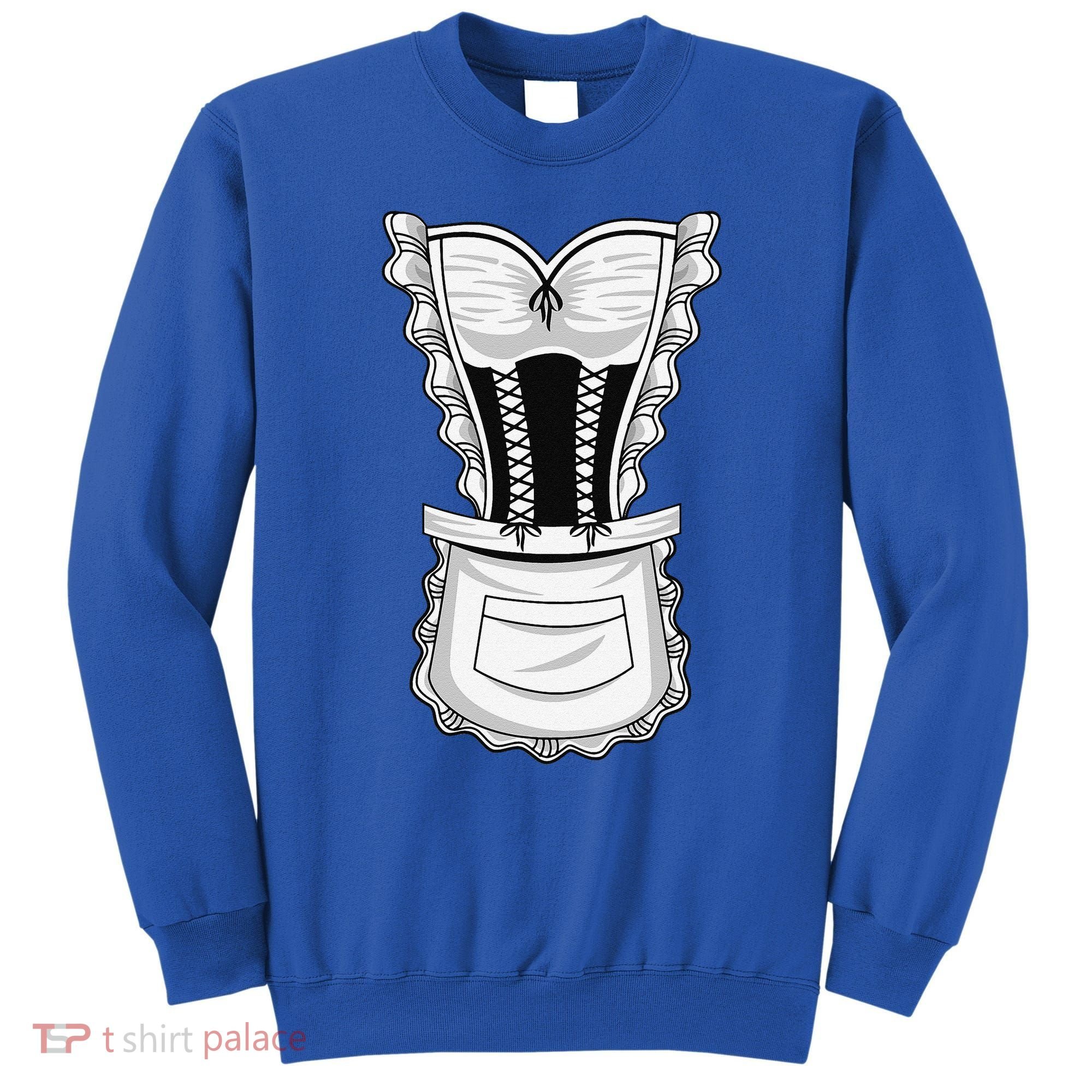 French Maid Costume Cool Halloween Housemaid Gift Sweatshirt
