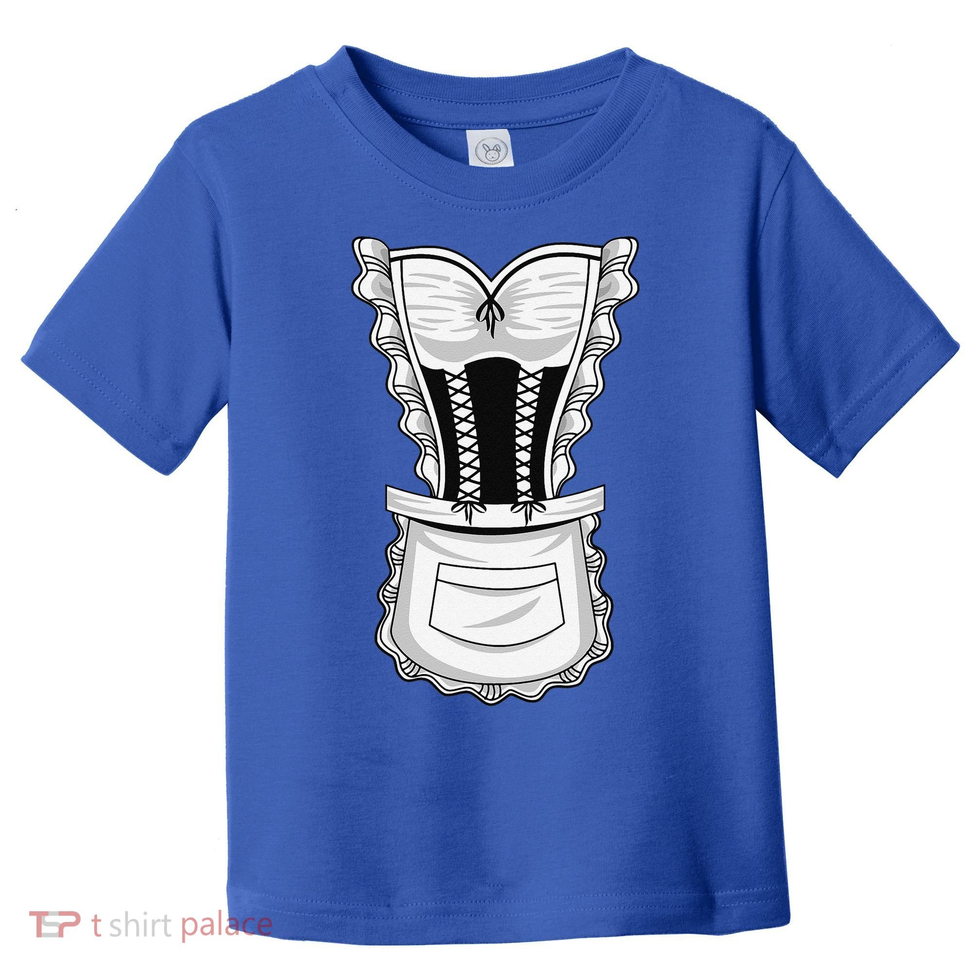 French Maid Costume Cool Halloween Housemaid Gift Toddler T-Shirt