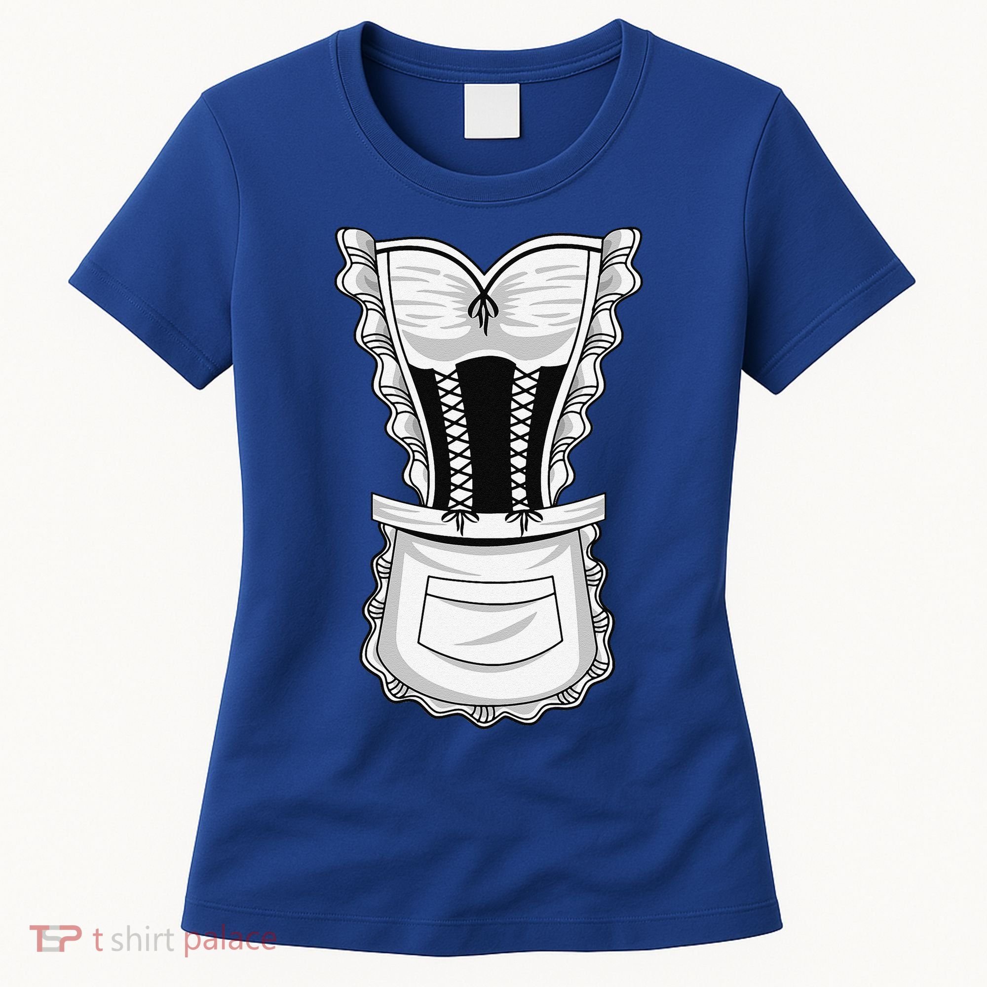 French Maid Costume Cool Halloween Housemaid Gift Women's T-Shirt