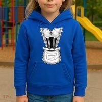 French Maid Costume Cool Halloween Housemaid Gift Kids Hoodie thumb 3