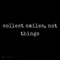 Funny Motivational Collect Smiles Not Things Women's Hoodie thumb 2