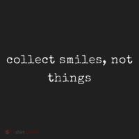 Funny Motivational Collect Smiles Not Things Hat thumb 2