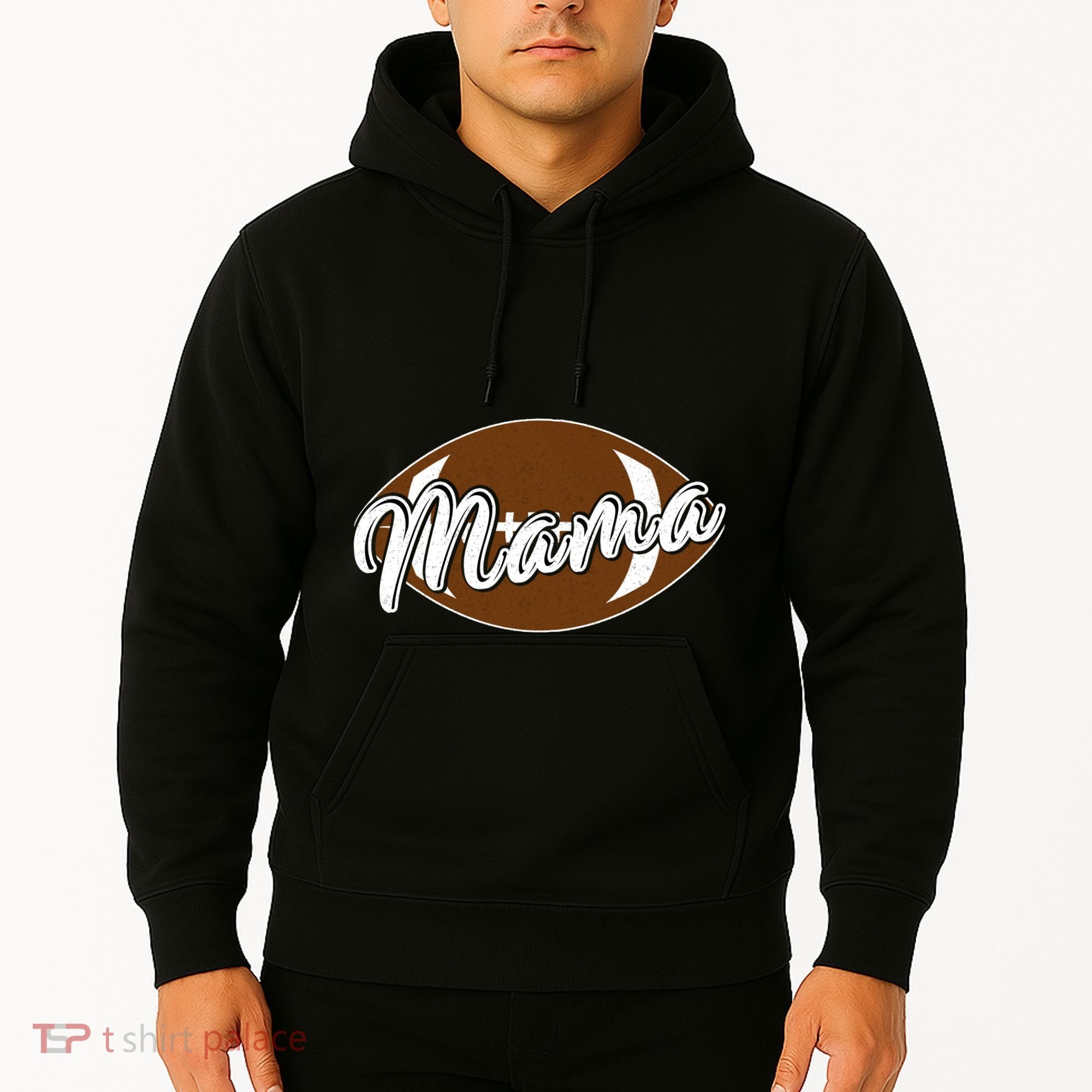 Football Mama, Cute Pee Wee League Mom Tee Hoodie