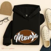 Football Mama, Cute Pee Wee League Mom Tee Hoodie thumb 4
