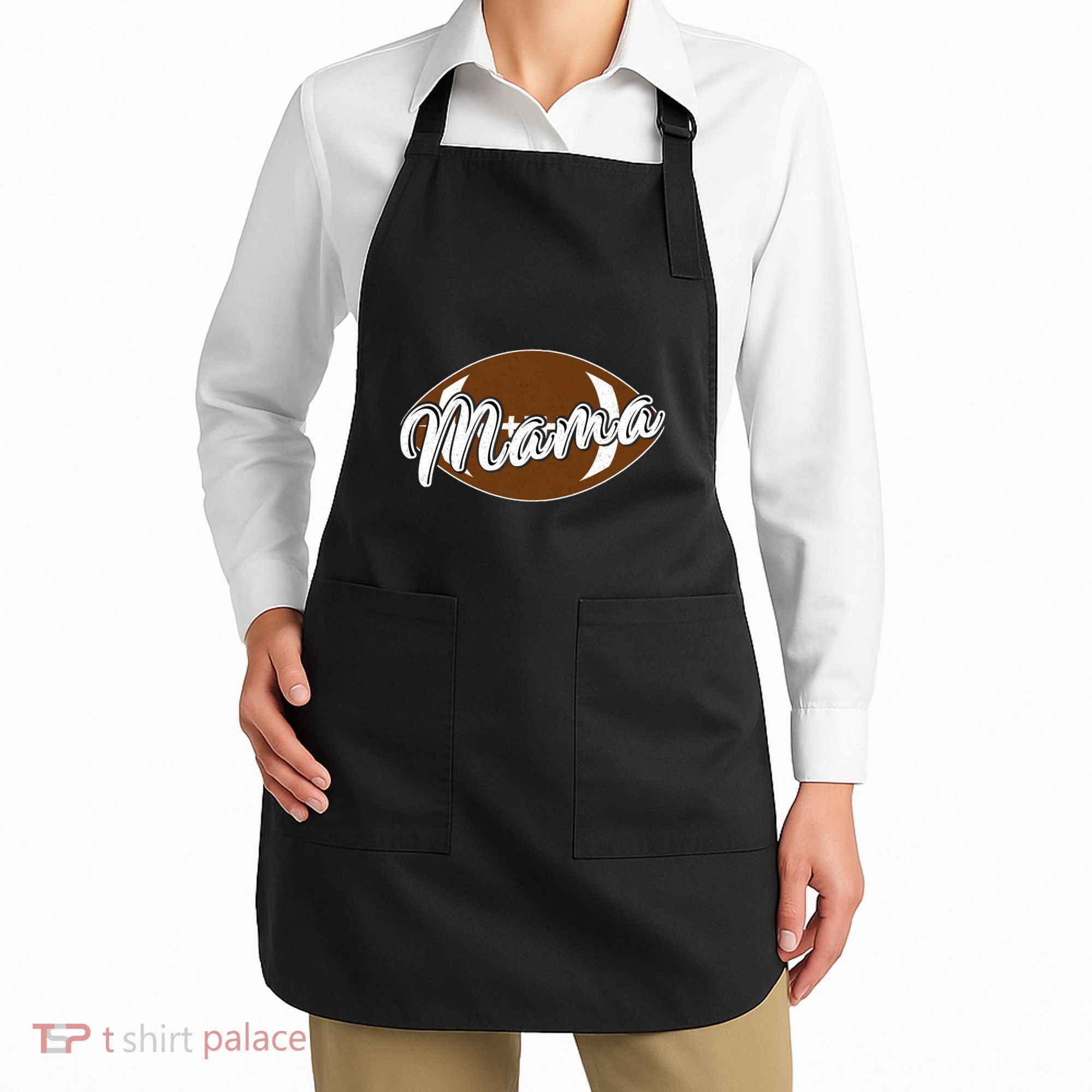 Football Mama, Cute Pee Wee League Mom Tee Apron