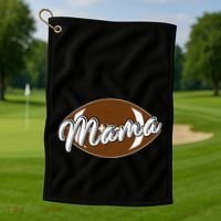 Football Mama, Cute Pee Wee League Mom Tee Golf Towel thumb 1